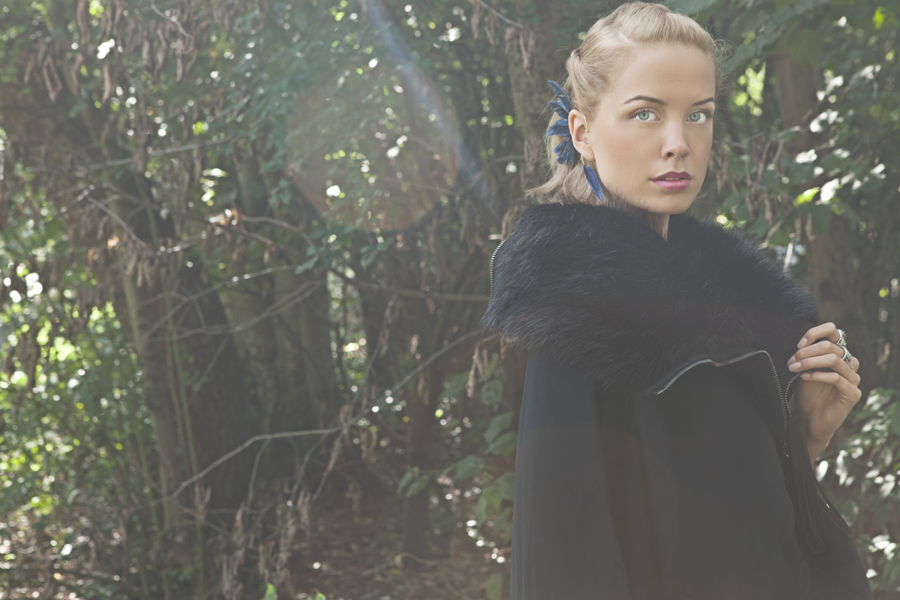 Fashion editorial photography — Into The Woods for Elegant Magazine, by Esther Delgado, Barcelona fashion photographer