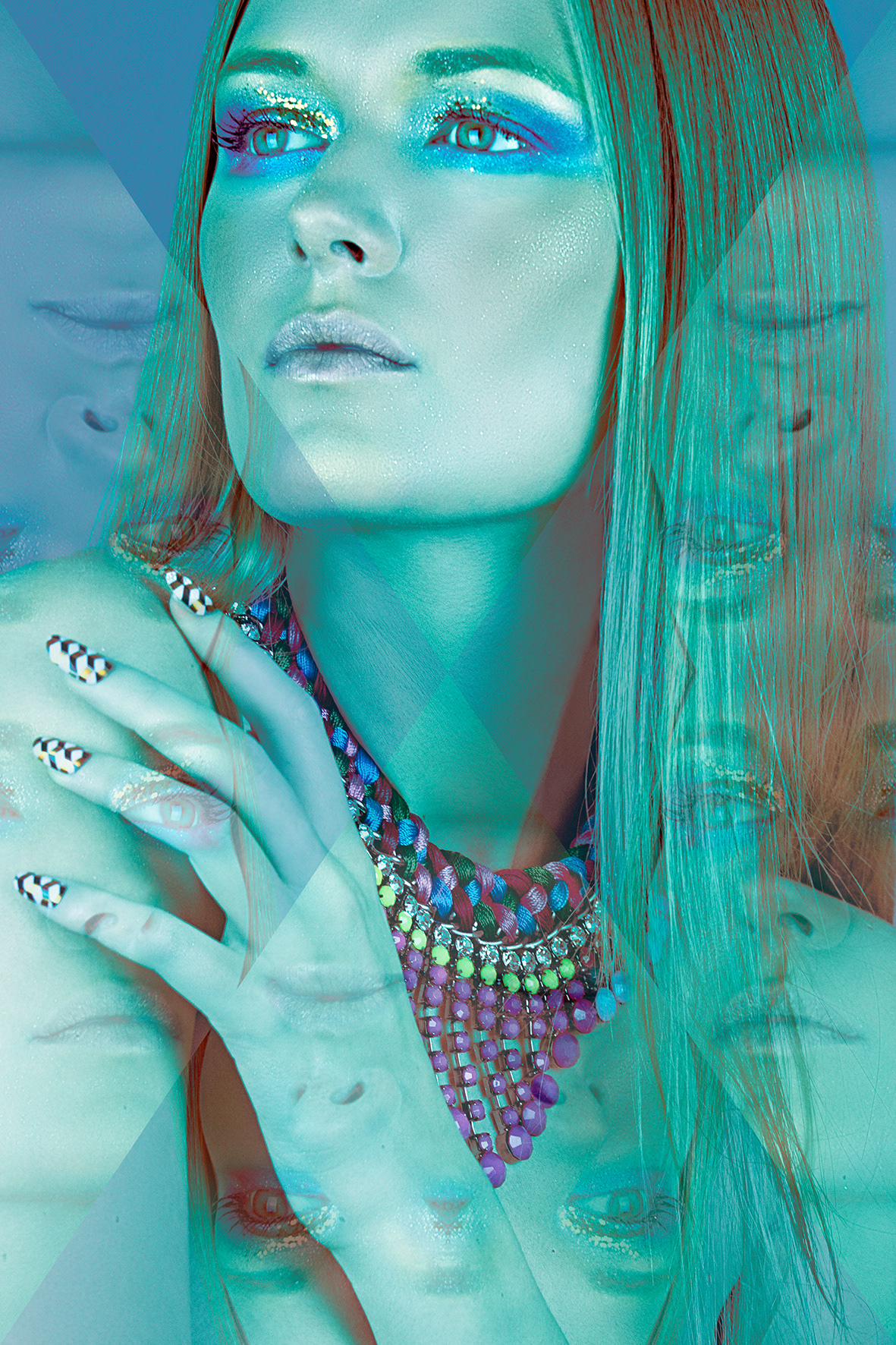 Fashion editorial photography — Kaleidoscope for Müsh! Magazine, by Esther Delgado, Barcelona fashion photographer
