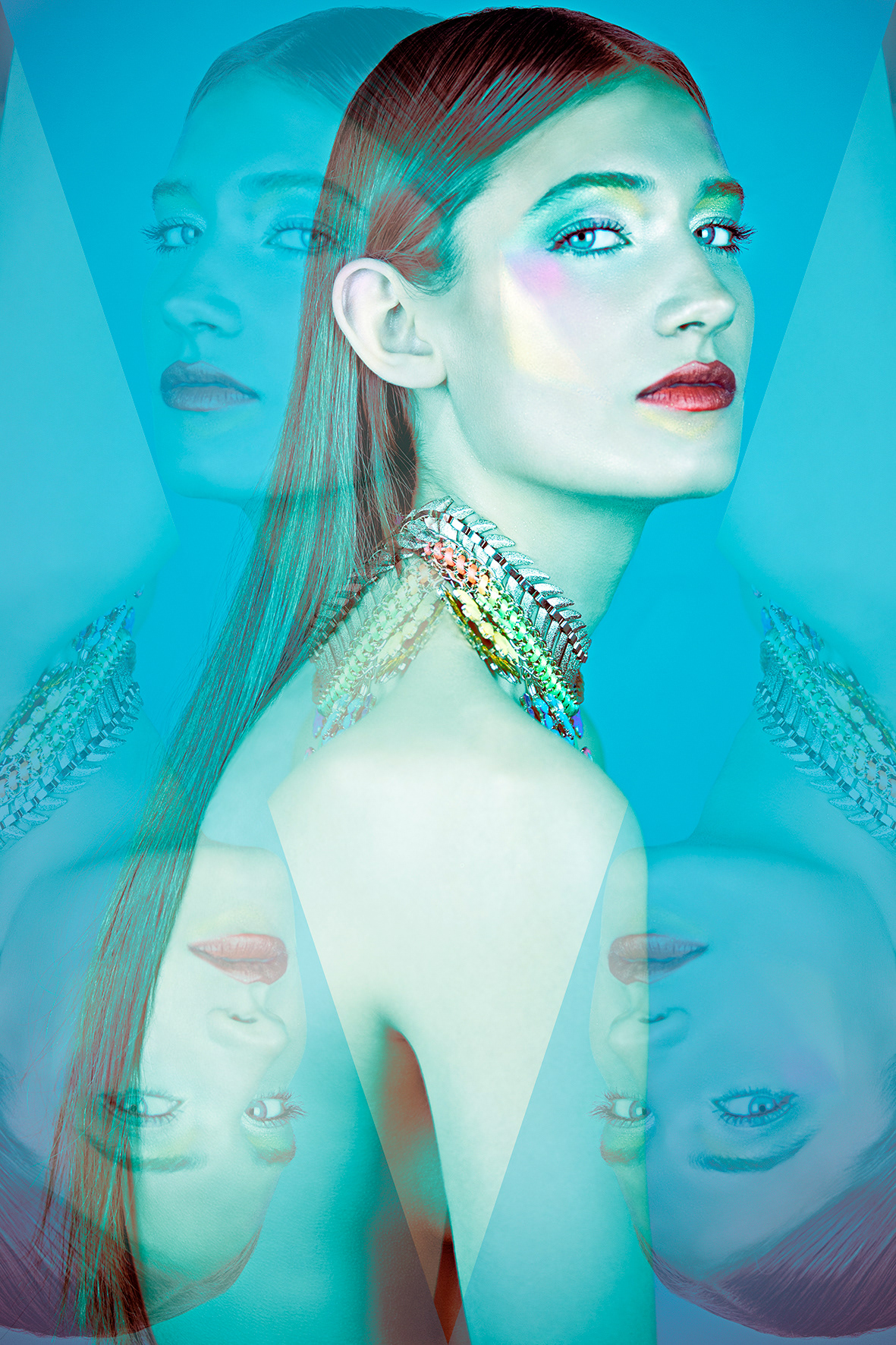 Fashion editorial photography — Kaleidoscope for Müsh! Magazine, by Esther Delgado, Barcelona fashion photographer